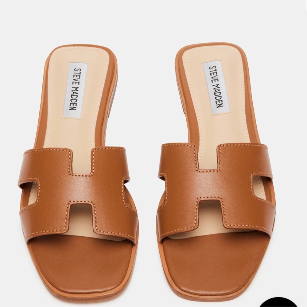 Steve Madden HADYN COGNAC LEATHER Sandals